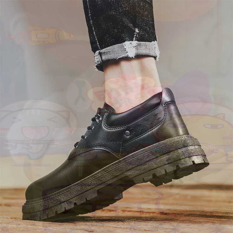 Streetwear Brand Best - Dark Natural Leather Fashion Trainers Tennis