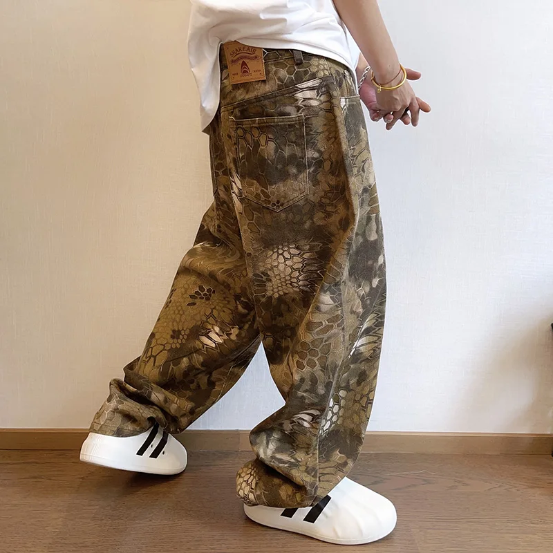 Streetwear Brand Graphic Designer - New Men Chic Snake Print Streetwear