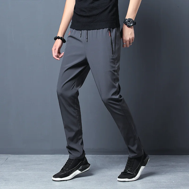 Men's Casual Pants Stretch Sli - Streetwear Brand Joggers ulasan dan harga