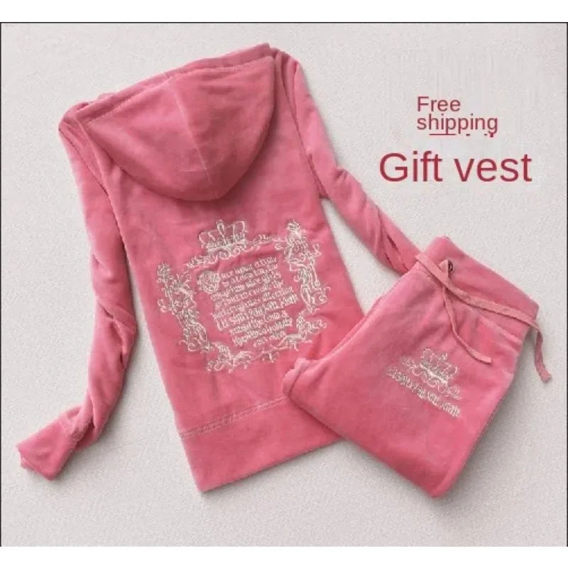 JC Tracksuit Women Velvet Wome - Streetwear Brands ulasan dan harga