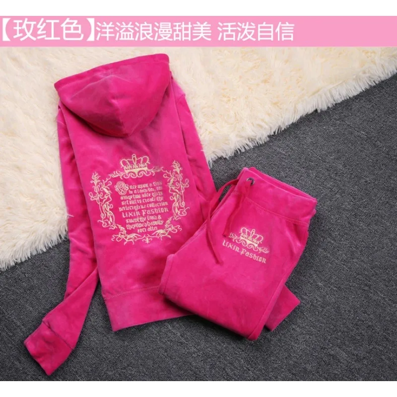 JC Tracksuit Women Velvet Wome - Streetwear Brands ulasan dan harga