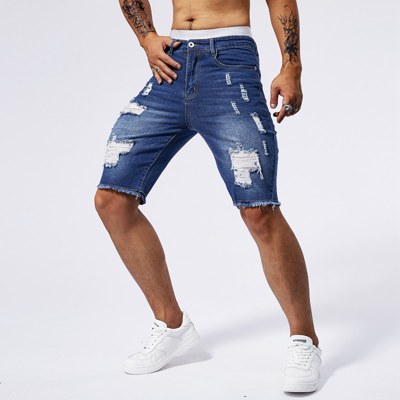 2025 Summer New Men's Ripped D - Streetwear Brand Fashion ulasan dan harga