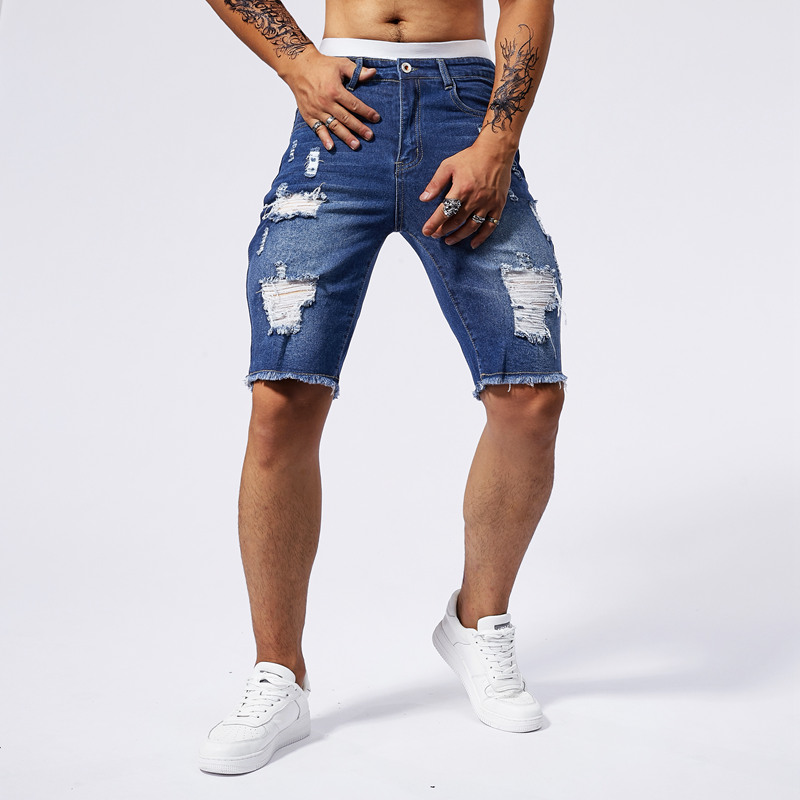 2025 Summer New Men's Ripped D - Streetwear Brand Fashion ulasan dan harga