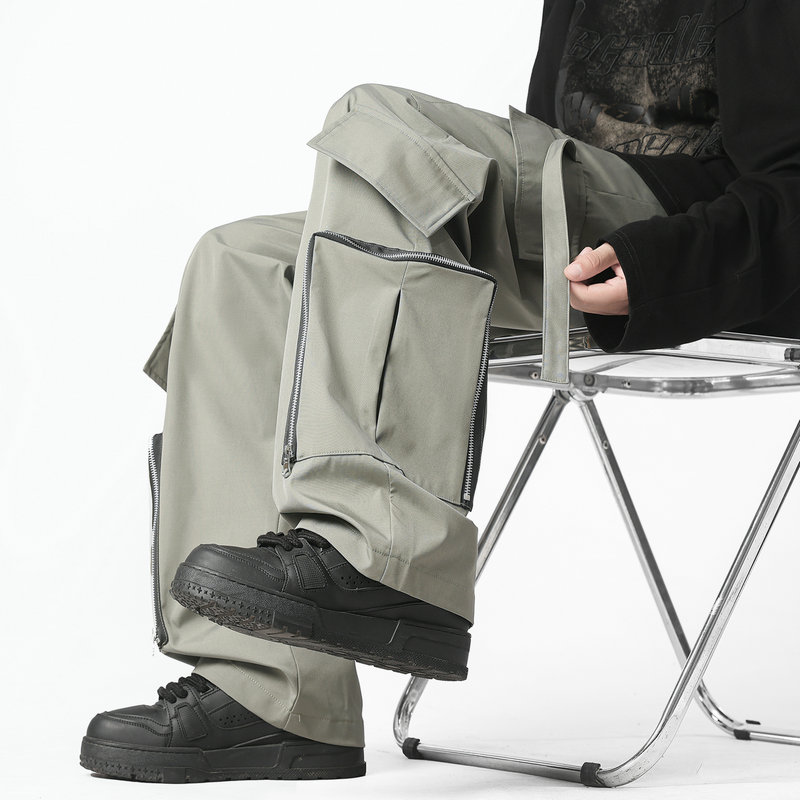 Fashion Men Cargo Pants Loose  - Streetwear Brand Fashion ulasan dan harga