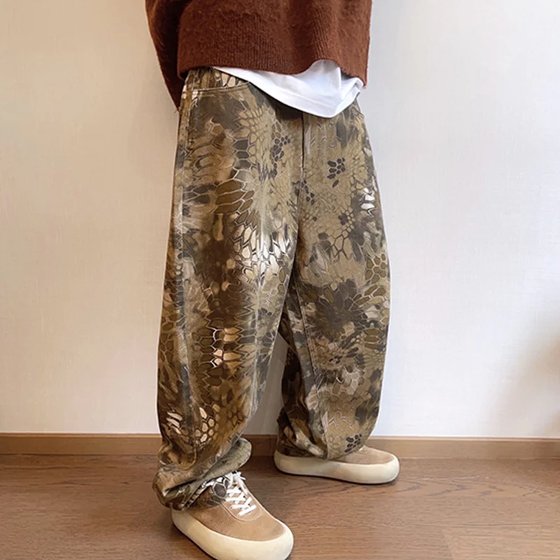 New Men Chic Snake Print Stree - Streetwear Brand Graphic Designer ulasan dan harga