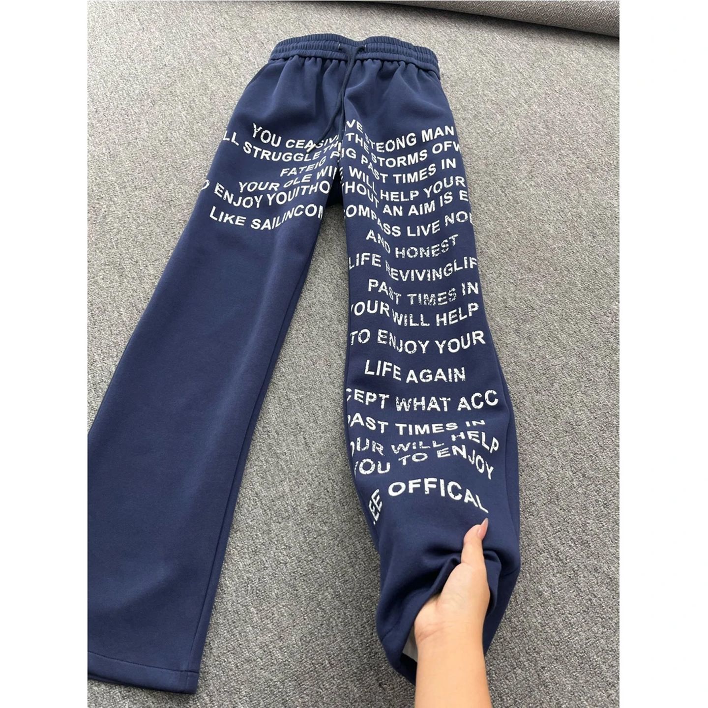 Large Size Elastic Waist Loose - Streetwear Brand Graphic Designer ulasan dan harga