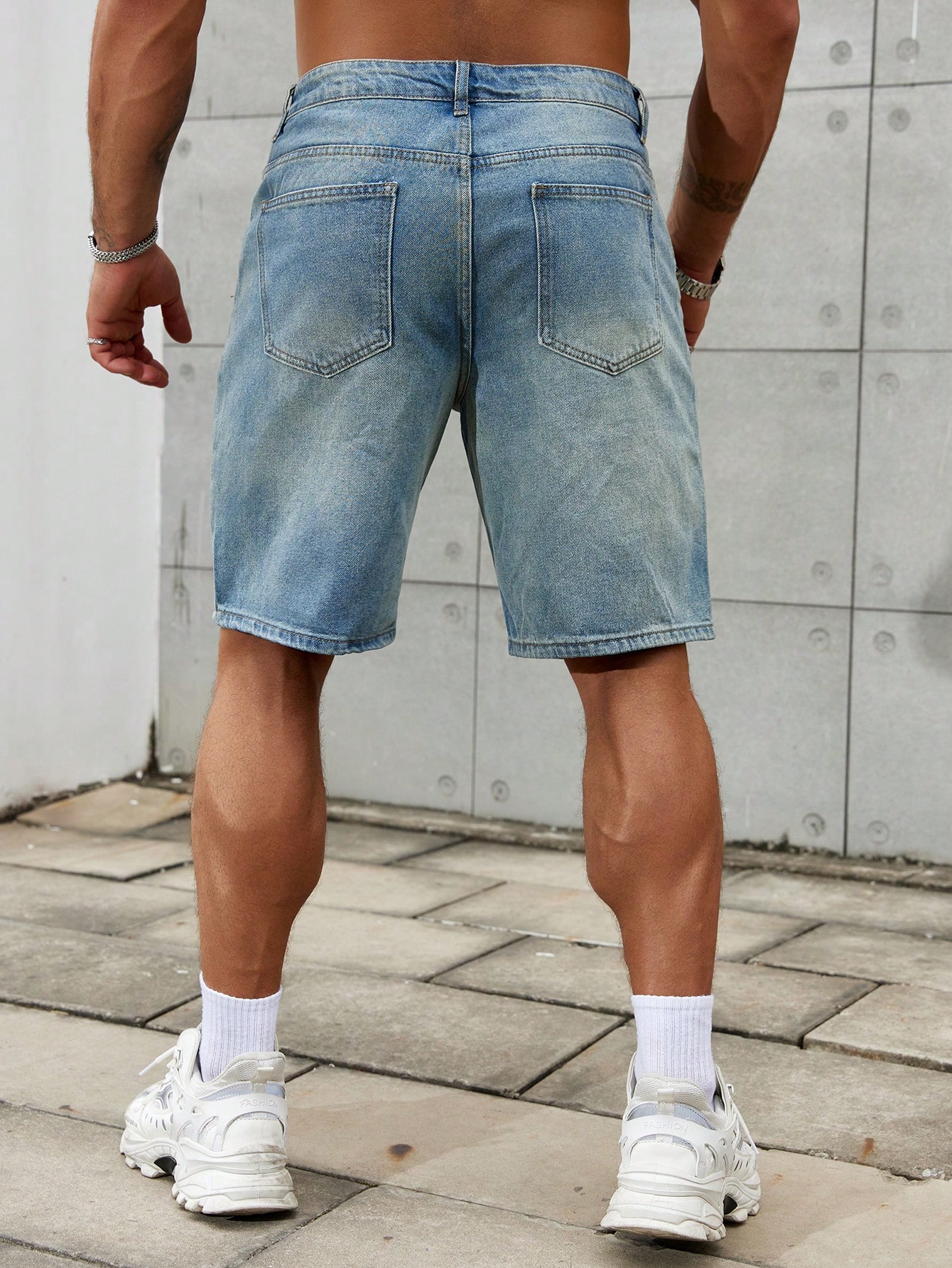 New Fashion Mens Ripped Short  - Streetwear Brand Fashion ulasan dan harga