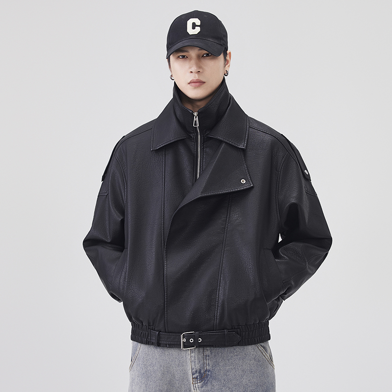 Autumn Winter Leather Jacket M - Streetwear Brand Fashion ulasan dan harga