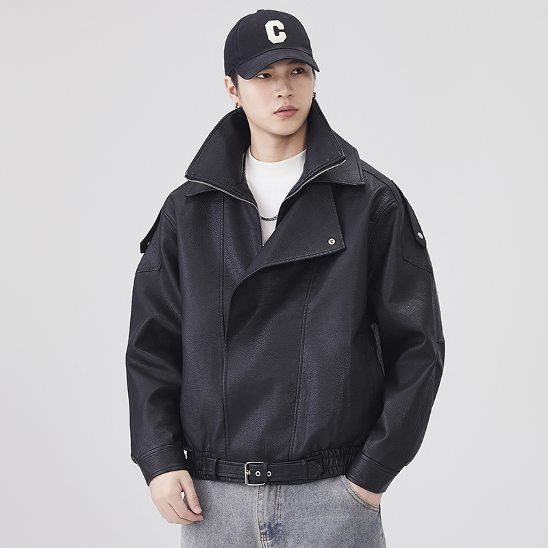 Autumn Winter Leather Jacket M - Streetwear Brand Fashion ulasan dan harga