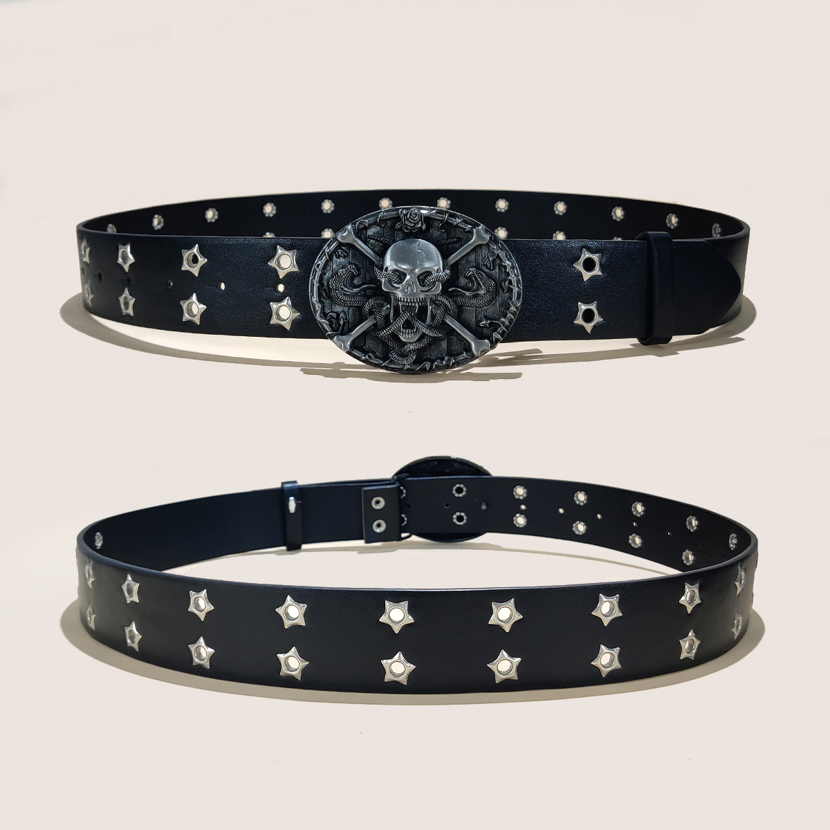 Gothic Men's Belts High-end Lu - Streetwear Brand Belts ulasan dan harga