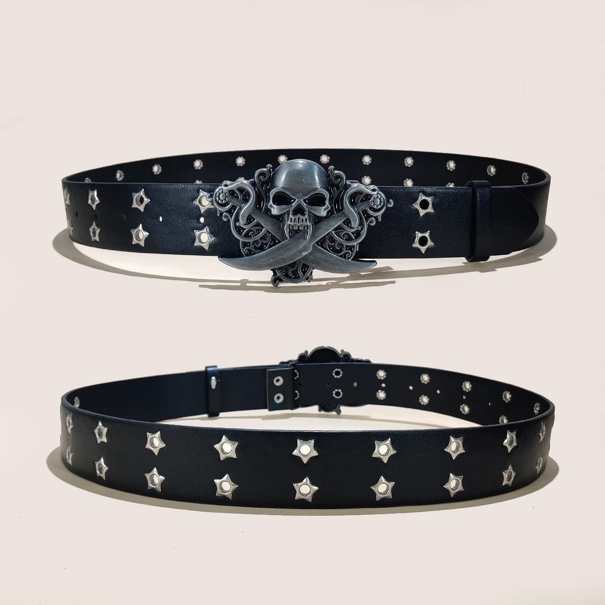 Gothic Men's Belts High-end Lu - Streetwear Brand Belts ulasan dan harga