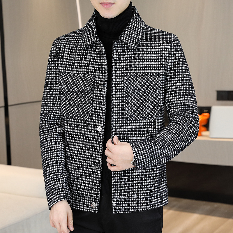 Brand Winter Plaid Woolen Jack - Streetwear Brand Fashion ulasan dan harga