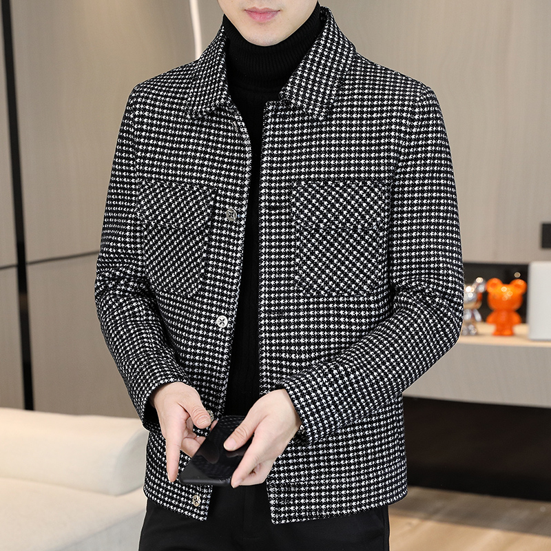 Brand Winter Plaid Woolen Jack - Streetwear Brand Fashion ulasan dan harga