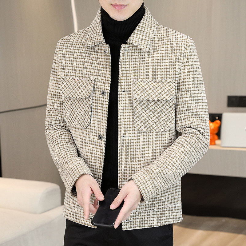 Brand Winter Plaid Woolen Jack - Streetwear Brand Fashion ulasan dan harga