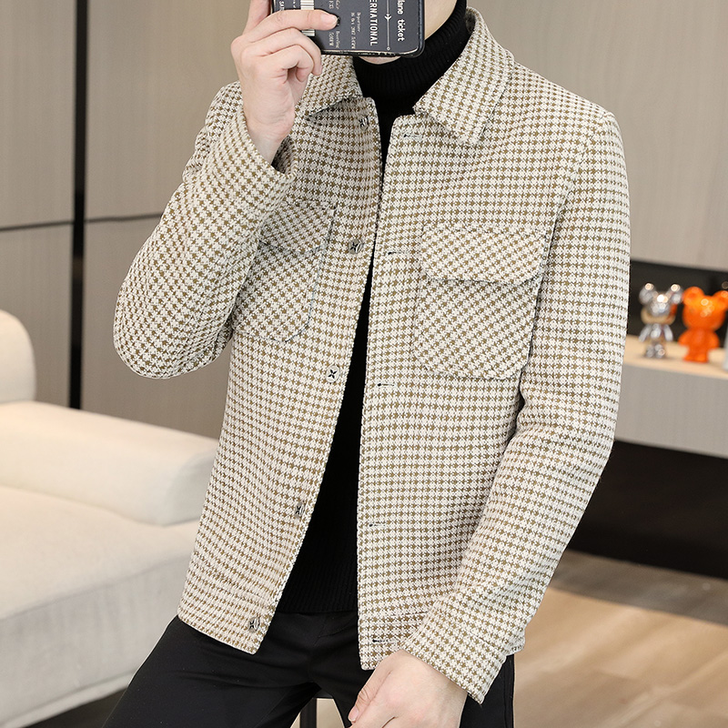 Brand Winter Plaid Woolen Jack - Streetwear Brand Fashion ulasan dan harga