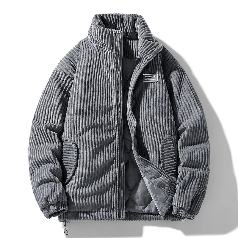 Men Winter Corduroy Puffer Jac - Streetwear Brand Fashion ulasan dan harga